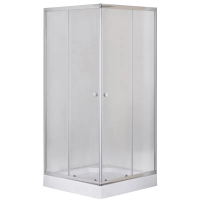 Душова кабіна CUBIC-SCT-01-FB/100x100x195/низький піддон/матове скло 4мм/CHROME (MI6904)